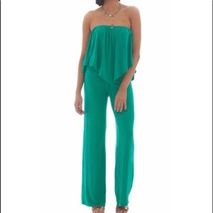 Green - Off the Shoulder Jumpsuit